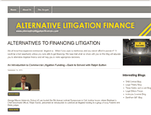 Tablet Screenshot of alternativelitigationfinance.com